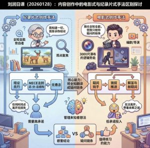 刘润日课解读：AI内容创作的两种手法对比